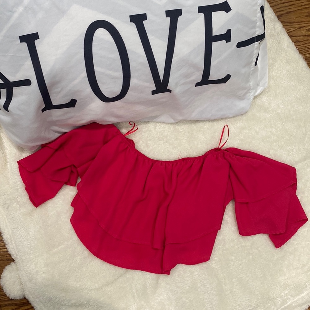 Pink crop top